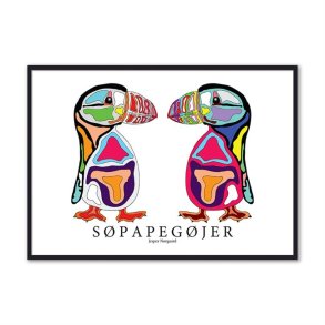 T-JN 113 Søpapegøje 50X70 MSORT 111 GLAS