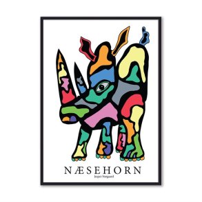 T-JN 115 Næsehorn 50X70 MSORT 111 GLAS