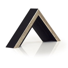 LISTE 207 I LÆNGDER 3M - SORT M/SØLV