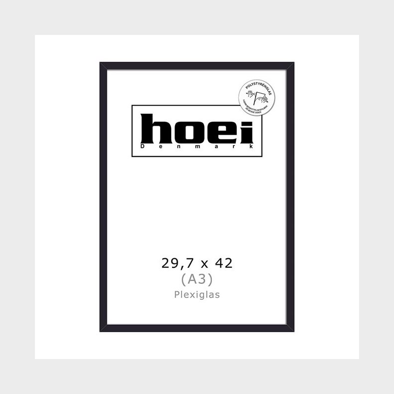 HOEI 111 SORT 29,7X42 PLEXI - A3