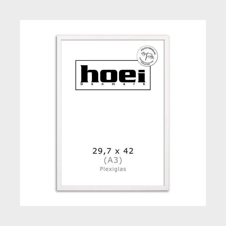 HOEI 115 HVID 29,7X42 PLEXI - A3