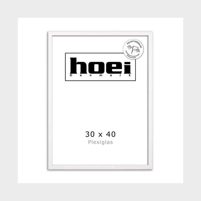 HOEI 115 HVID 30X40 - PLEXI