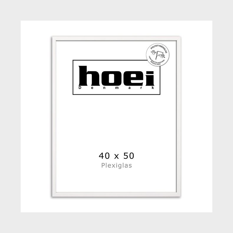 HOEI 115 HVID 40X50 - PLEXI 