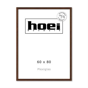 HOEI 131 MASSIV MØRK EG 60X80 PLEXI