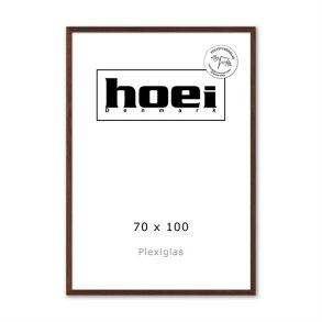HOEI 131 MASSIV MØRK EG 70X100 PLEXI